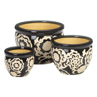 Thumbnail for Floral Nights Ceramic Planter Set