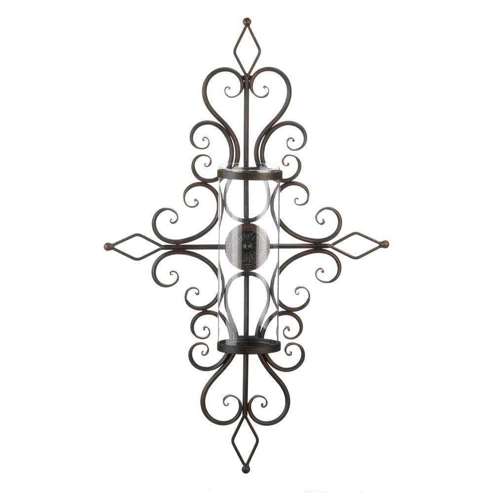Flourished Candle Wall Sconce Gallery of Light 
