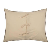 Thumbnail for Sawyer Mill Charcoal Ticking Stripe Standard Sham 21x27 VHC Brands - The Fox Decor