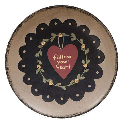 Follow your Heart Plate Wall Decor CWI+ 