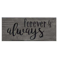 Forever & Always Engraved Sign, 8