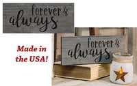 Thumbnail for Forever & Always Engraved Sign, 8