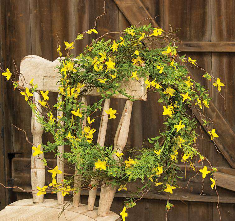 '+Forsythia Wreath, 22" Wreaths CWI+ 