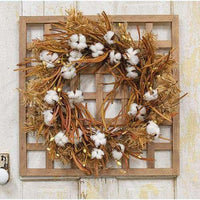 Thumbnail for Framed Basketweave Wall Art (Wreath Holder) - The Fox Decor
