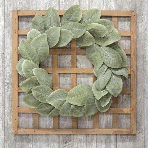 Framed Basketweave Wall Art (Wreath Holder) - The Fox Decor