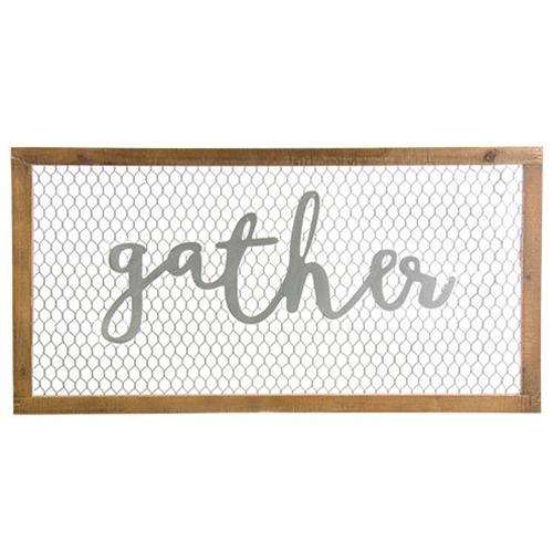 Framed Chicken Wire Wall Art - Gather New Everyday CWI+ 