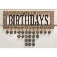 Thumbnail for Framed Family Birthday Calendar Calendars CWI+ 