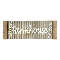 Thumbnail for Framed Galvanized Metal Farmhouse Wall Sign Farm Fresh Signs CWI+ 