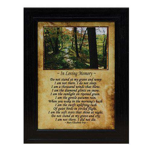 Framed In Loving Memory Print Country Prints CWI+ 