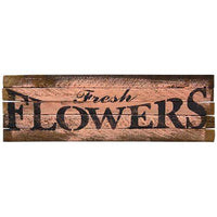 Thumbnail for Fresh Flowers Lath Sign, Asstd. Wall Decor CWI+ 