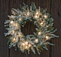 Thumbnail for Frosted Lit Pine Wreath, 13
