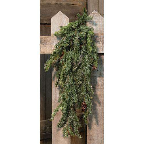 Frosted White Spruce Hanging Bush, 34" Hanging Bush CWI+ 