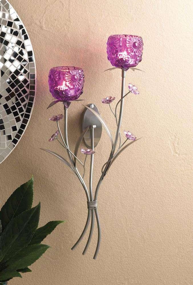 Fuchsia Blooms Wall Sconce - The Fox Decor