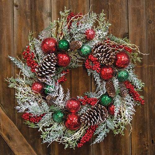 Deck the Halls Wreath, 24" - The Fox Decor