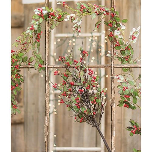 Holly & Berry Garland, 6ft