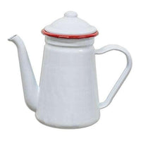 Thumbnail for Red Rim Enamel Coffee Pot - The Fox Decor