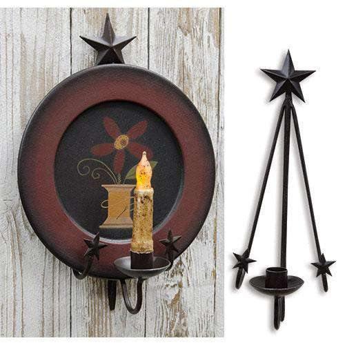 Star Hanging Plate & Taper Holder - The Fox Decor