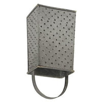Galvanized Metal Grater Dishtowel Holder - The Fox Decor