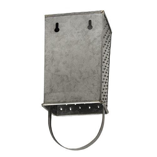 Galvanized Metal Grater Dishtowel Holder - The Fox Decor