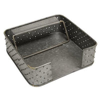 Galvanized Metal Grater Napkin Holder - The Fox Decor