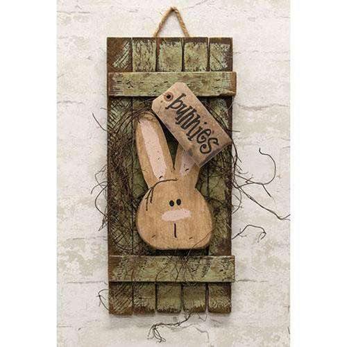Hanging Bunny Shutter, 16" - The Fox Decor