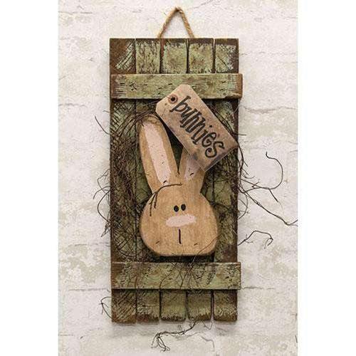 Hanging Bunny Shutter, 16"