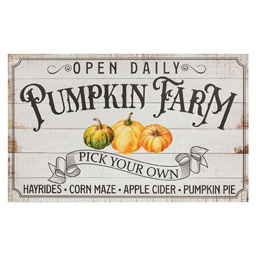 Pick Your Own Pumpkin Farm Wooden Sign