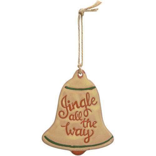 Jingle All The Way Ceramic Bell Ornament