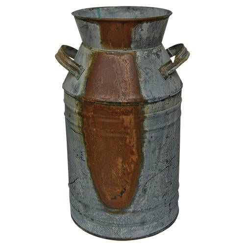 Galvanized Milk Can - 7" - The Fox Decor