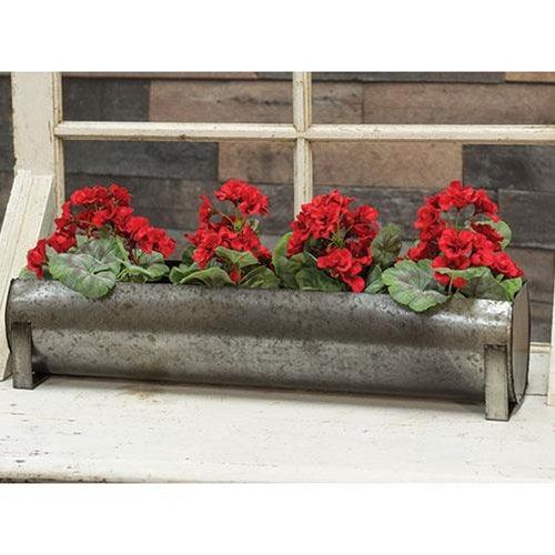 Galvanized Feeder, 23x6x4.75 - The Fox Decor