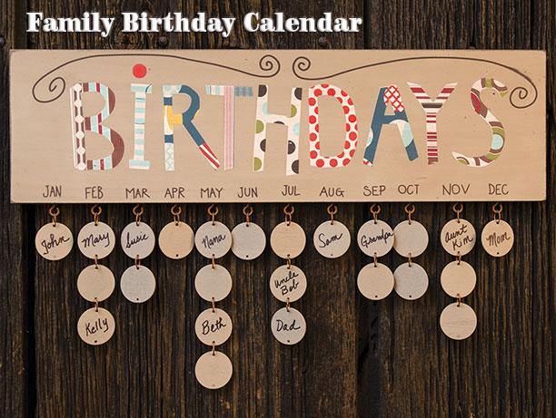 Deco Birthday Calendar - The Fox Decor