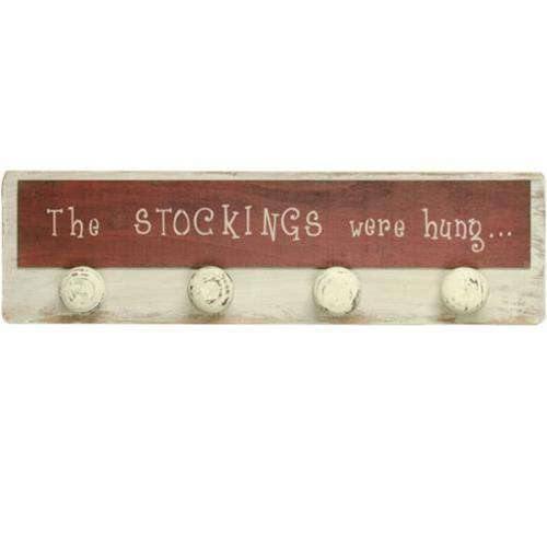 The Stockings Were Hung Sign - Stocking Hanger - The Fox Decor