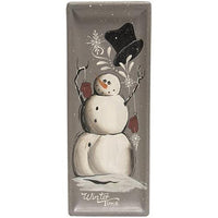 Thumbnail for Winter Wishes Snowman Tray, 2 Asstd. - The Fox Decor