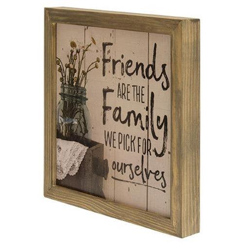 Friends Are Family Framed Box Sign