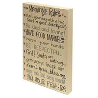 Thumbnail for Mommy's Rules Box Sign