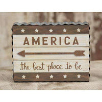 Thumbnail for *America the Best Place to Be Box Sign - The Fox Decor