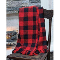 Thumbnail for Red & Black Buffalo Check Throw - The Fox Decor