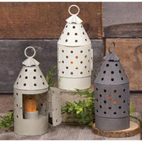 Thumbnail for 3/Set, Farmhouse Colors Mini Railroad Lantern - The Fox Decor