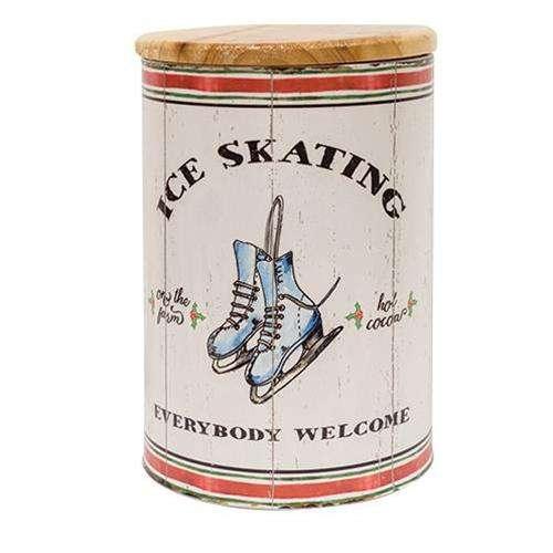 Wintertime Canisters Decorative Vintage