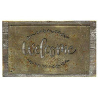 Thumbnail for *Welcome Rustic Wood and Metal Sign - The Fox Decor