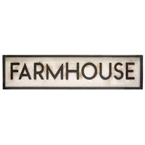 Black and White Farmhouse Wood Sign - The Fox Decor