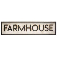 Thumbnail for Black and White Farmhouse Wood Sign
