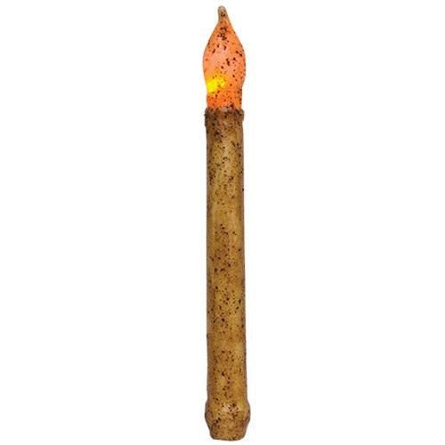 9" Burnt Ivory Timer Taper - The Fox Decor