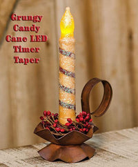 Thumbnail for Glitter Candy Cane Timer Taper Candle - The Fox Decor