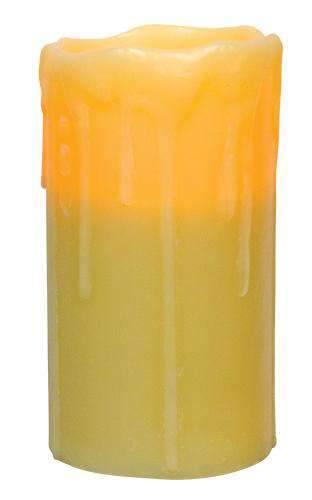 6" Ivory Drip Pillar Candle - The Fox Decor
