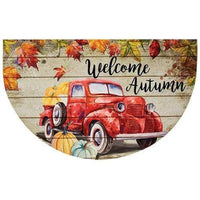 Thumbnail for Red Truck Autumn Welcome Mat fall decor door 