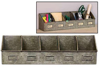 Thumbnail for Galvanized Divided Organizer - The Fox Decor