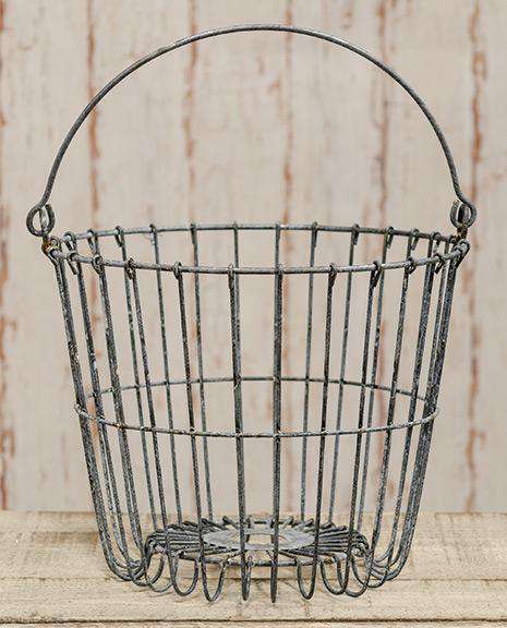 Galvanized Egg Basket, 11" Baskets CWI+ 