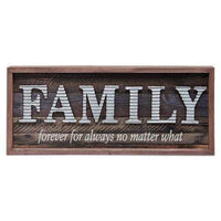 *Galvanized Family Framed Sign - The Fox Decor