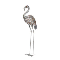 Thumbnail for Galvanized Flamingo Statue